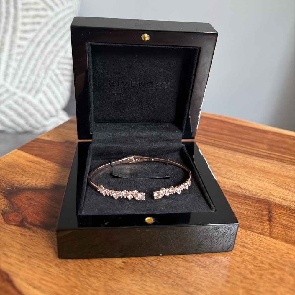 Givenchy Rose Gold Bracelet with Crystal Details